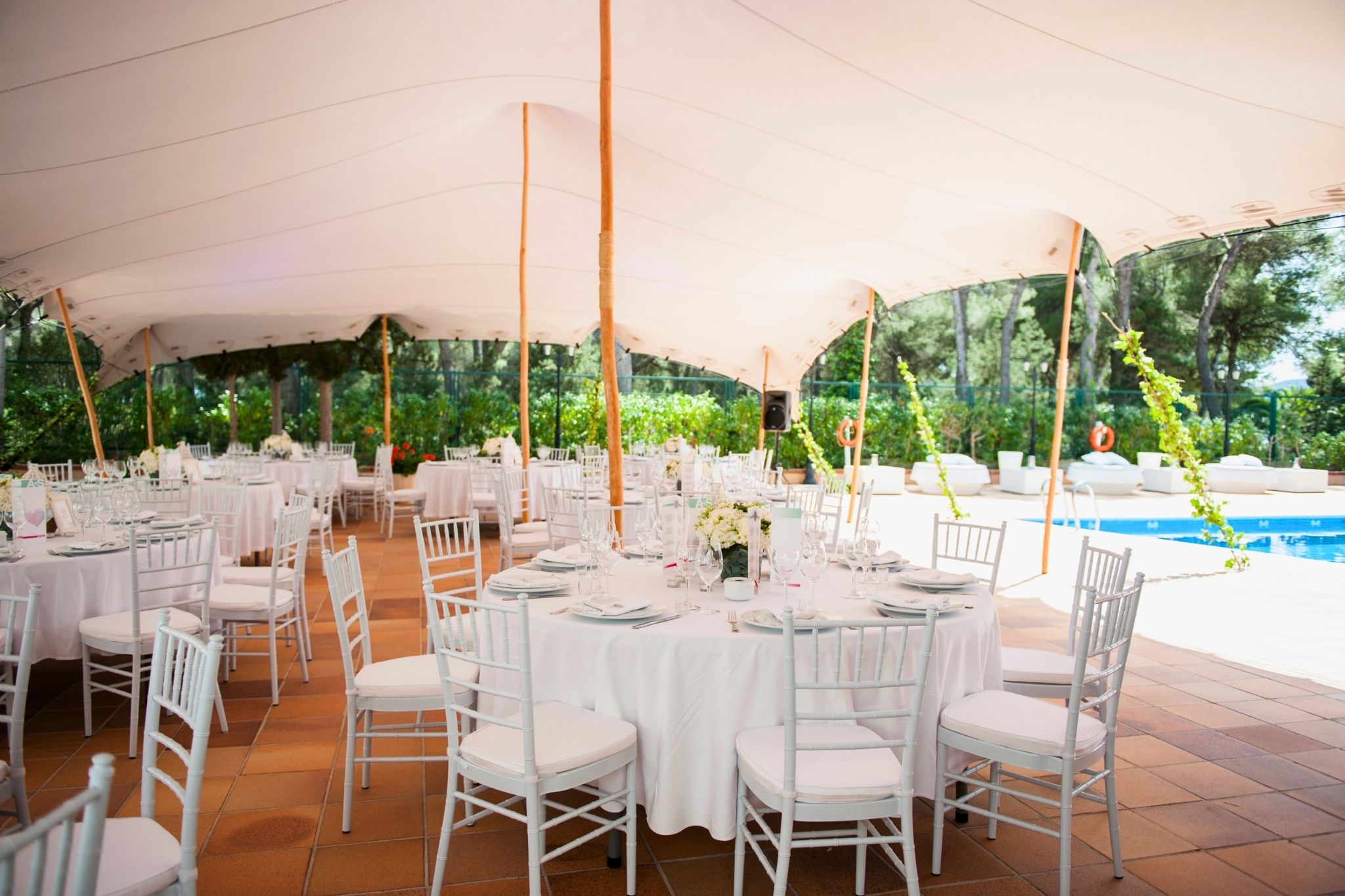 banquete de boda íntima en hotel Ibiza